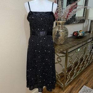 Nicowa luxury silk black dress